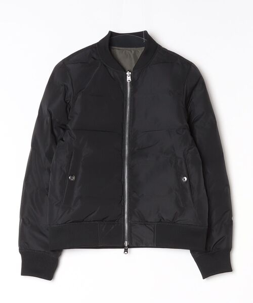 COOK JEANS(クックジーンズ)の「リバーシブルMA-1ジャケット(テーラードジャケット・メンズ・オリーブ×ブラック/ブラック×ホワイト・LARGE/MEDIUM/X-LARGE/SMALL)」の3枚目の写真