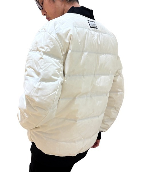 COOK JEANS(クックジーンズ)の「リバーシブルMA-1ジャケット(テーラードジャケット・メンズ・オリーブ×ブラック/ブラック×ホワイト・LARGE/MEDIUM/X-LARGE/SMALL)」の12枚目の写真
