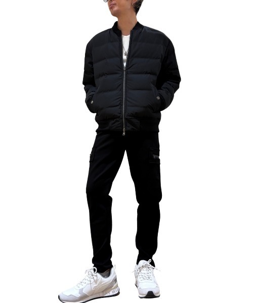 COOK JEANS(クックジーンズ)の「リバーシブルMA-1ジャケット(テーラードジャケット・メンズ・オリーブ×ブラック/ブラック×ホワイト・LARGE/MEDIUM/X-LARGE/SMALL)」の19枚目の写真