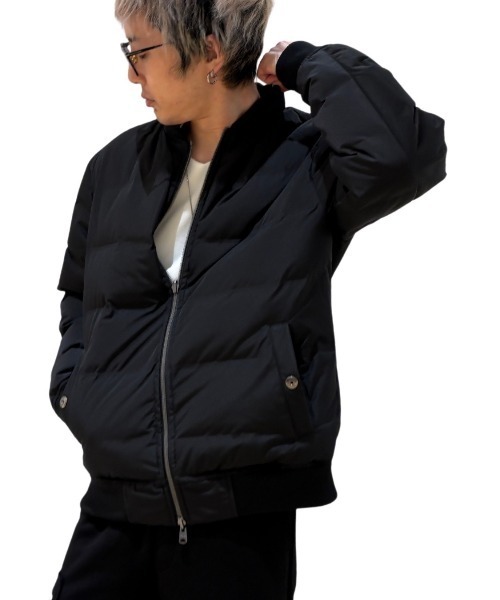 COOK JEANS(クックジーンズ)の「リバーシブルMA-1ジャケット(テーラードジャケット・メンズ・オリーブ×ブラック/ブラック×ホワイト・LARGE/MEDIUM/X-LARGE/SMALL)」の20枚目の写真
