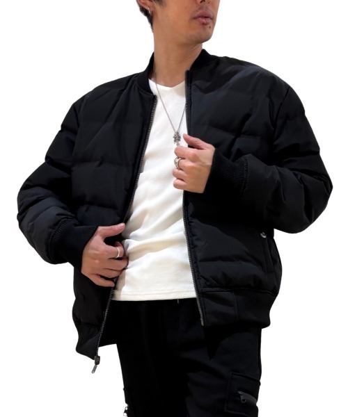 COOK JEANS(クックジーンズ)の「リバーシブルMA-1ジャケット(テーラードジャケット・メンズ・オリーブ×ブラック/ブラック×ホワイト・LARGE/MEDIUM/X-LARGE/SMALL)」の21枚目の写真