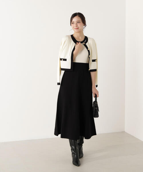 PROPORTION BODY DRESSING(プロポーションボディドレッシング)の「バイカラーカーデセットアップ / 1216140100(ワンピース・レディース・ホワイト系その他/グレー・MEDIUM/P/S)」の21枚目の写真