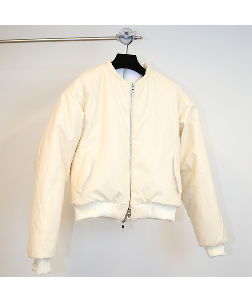 GOZER(ゴーザー)の「DOUBLE ZIP MA -1_IVORY(ブルゾン・メンズ・アイボリー・1/2)」の1枚目の写真