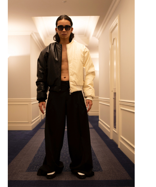 GOZER(ゴーザー)の「DOUBLE ZIP MA -1_IVORY(ブルゾン・メンズ・アイボリー・1/2)」の4枚目の写真