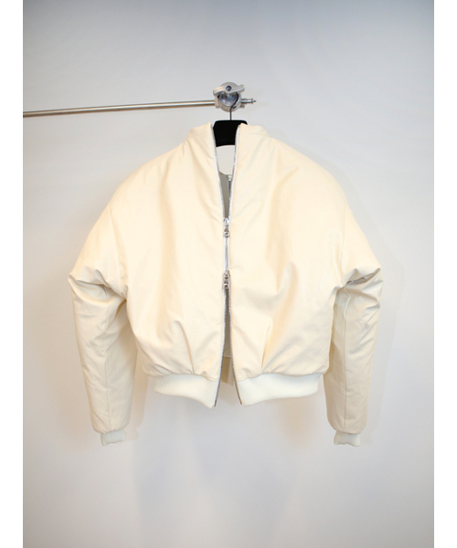GOZER(ゴーザー)の「DOUBLE ZIP MA -1_IVORY(ブルゾン・メンズ・アイボリー・1/2)」の9枚目の写真