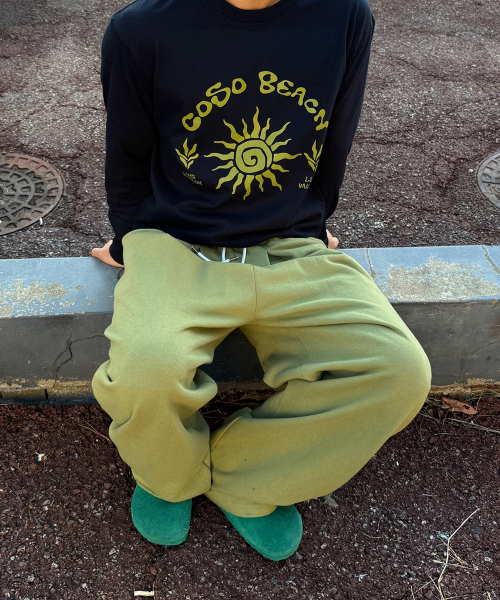 COSO(コソ)の「ビーチアートワークロングスリーブ長袖(ネイビー)(Tシャツ/カットソー・レディース・ネイビー・MEDIUM/LARGE)」の6枚目の写真