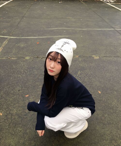 COSO(コソ)の「ビーチアートワークロングスリーブ長袖(ネイビー)(Tシャツ/カットソー・レディース・ネイビー・MEDIUM/LARGE)」の2枚目の写真
