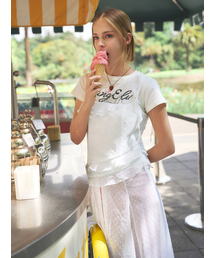 LANGNLU（ラングアンドルー）の「FAIRY Sleeveless Ruffle Dress (Fairy)_IVORY（ワンピース）」