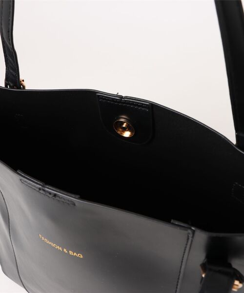 TONE SELECT GOODS(トーンセレクトグッズ)の「urbanfemine./A4サイズ収納 シンプル・バイカラー 合成皮革トートバッグ U7594(トートバッグ・レディース・ベージュ/ホワイト/ブラウン/ブラック・FREE)」の7枚目の写真