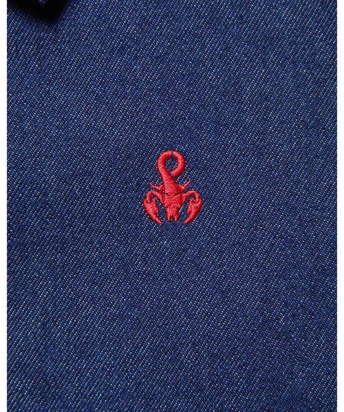 SOPHNET.（ソフネット）の「DICKIES OVERSIZED COACH JACKET（ブルゾン・メンズ・インディゴブルー/ライトインディゴブルー・1/2/3/4/5）」の9枚目の写真