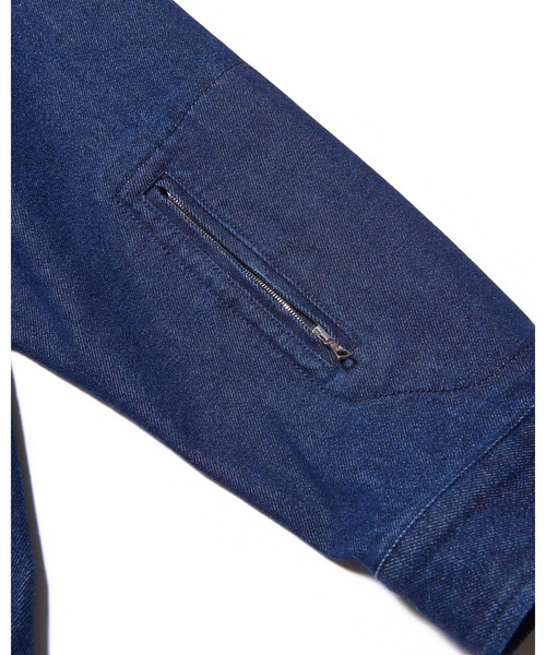 SOPHNET.（ソフネット）の「DICKIES OVERSIZED COACH JACKET（ブルゾン・メンズ・インディゴブルー/ライトインディゴブルー・1/2/3/4/5）」の12枚目の写真