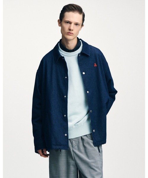 SOPHNET.（ソフネット）の「DICKIES OVERSIZED COACH JACKET（ブルゾン・メンズ・インディゴブルー/ライトインディゴブルー・1/2/3/4/5）」の5枚目の写真