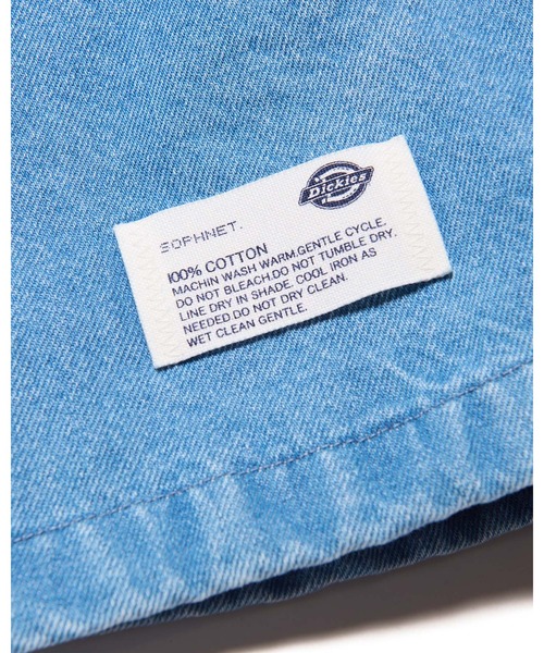 SOPHNET.（ソフネット）の「DICKIES OVERSIZED COACH JACKET（ブルゾン・メンズ・インディゴブルー/ライトインディゴブルー・1/2/3/4/5）」の17枚目の写真