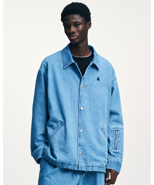 SOPHNET.（ソフネット）の「DICKIES OVERSIZED COACH JACKET（ブルゾン・メンズ・インディゴブルー/ライトインディゴブルー・1/2/3/4/5）」の3枚目の写真