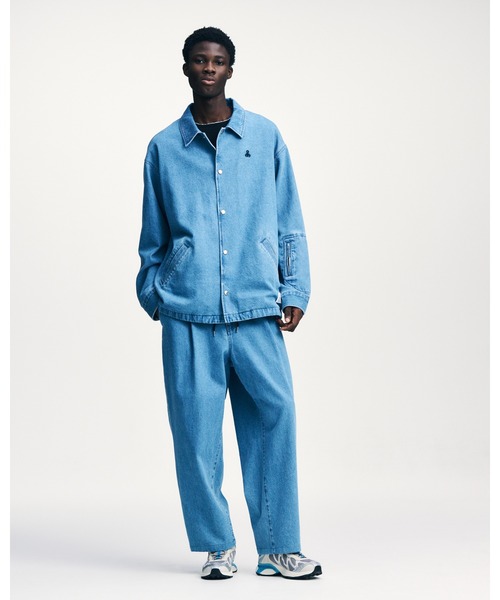 SOPHNET.（ソフネット）の「DICKIES OVERSIZED COACH JACKET（ブルゾン・メンズ・インディゴブルー/ライトインディゴブルー・1/2/3/4/5）」の4枚目の写真