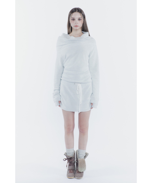 PAIN OR PLEASURE(ペインオアプレジャー)の「MISTY LOOSE DRESS light grey(ワンピース・レディース・その他・MEDIUM/SMALL)」の2枚目の写真