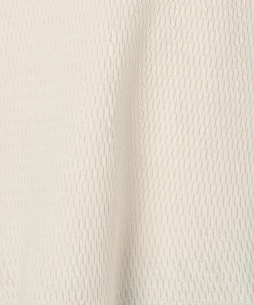 Another Edition（アナザーエディション）の「ハニカムメッシュロングTシャツ/AEBC CハニカムメッシュLong T◆（Tシャツ/カットソー・レディース・オフホワイト/ライトグレー/ベージュ・FREE）」の9枚目の写真