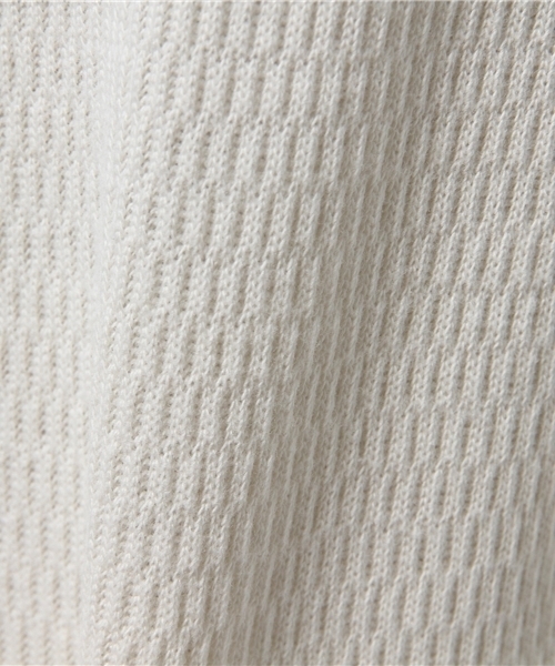 Another Edition（アナザーエディション）の「ハニカムメッシュロングTシャツ/AEBC CハニカムメッシュLong T◆（Tシャツ/カットソー・レディース・オフホワイト/ライトグレー/ベージュ・FREE）」の10枚目の写真