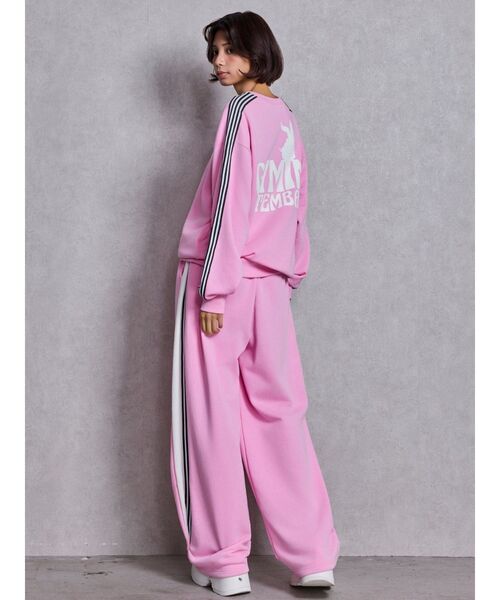 GYDA（ジェイダ）の「GYMINI BUNNYラインスウェットパンツ（スウェットパンツ・レディース・ベージュ/ピンク/ブラック/オフホワイト・FREE）」の15枚目の写真