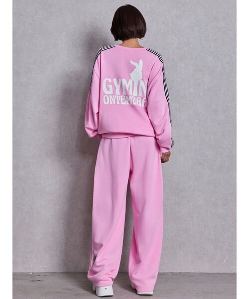GYDA（ジェイダ）の「GYMINI BUNNYラインスウェットパンツ（スウェットパンツ・レディース・ベージュ/ピンク/ブラック/オフホワイト・FREE）」の16枚目の写真