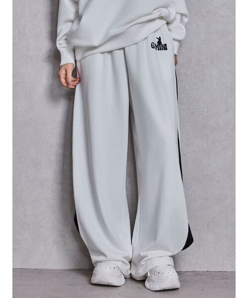 GYDA（ジェイダ）の「GYMINI BUNNYラインスウェットパンツ（スウェットパンツ・レディース・ベージュ/ピンク/ブラック/オフホワイト・FREE）」の19枚目の写真