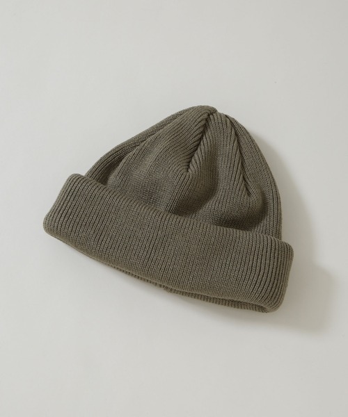 RACAL（ラカル）の「RACAL/Roll Knit Cap（ニットキャップ/ビーニー・メンズ・グレー/ブラック/アイボリー/オリーブ/グリーン/オレンジ・FREE）」の4枚目の写真