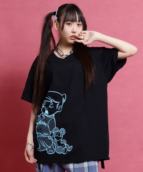 MILKBOY(ミルクボーイ)の「SLEEPY BOY Tシャツ(Tシャツ/カットソー・レディース・C/A/B・L/M)」の3枚目の写真
