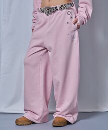 ※WEB限定 / セットアップ対応 / レディースラインストーンスウェットパンツ / sqnz rhinestone & eyelet sweat pants