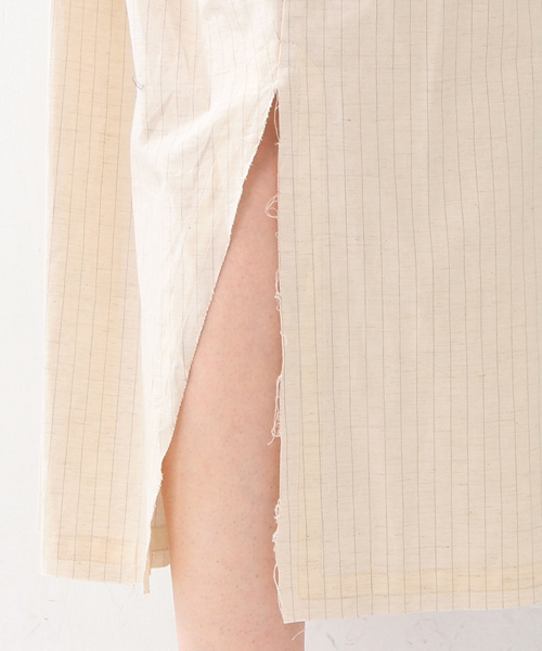 Ray BEAMS（レイビームス）の「RBS / バック ツイスト ロングワンピース（ワンピース・レディース・ブラック/ベージュ・ONE SIZE）」の5枚目の写真