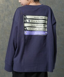 ZI-ON（ジーオン）の「バックプリント オーバーサイズ ロンT（Tシャツ/カットソー）」