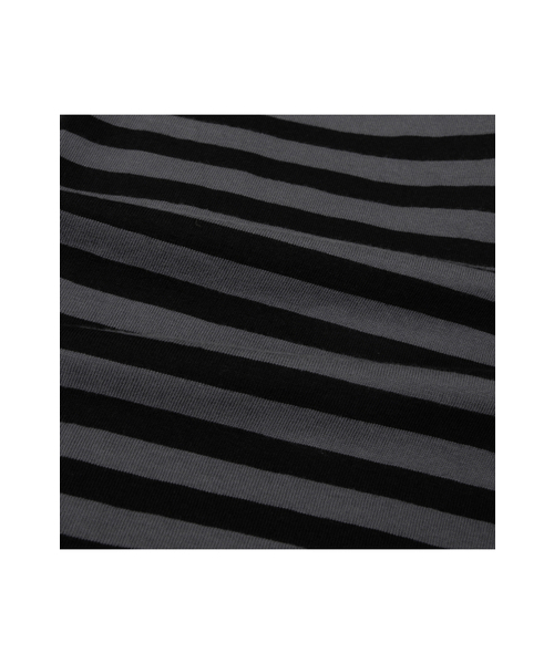 MEA（メア）の「LETTERING STRIPED RAGLAN TOP [DARK GREY]（Tシャツ/カットソー・レディース・その他・2/3）」の3枚目の写真