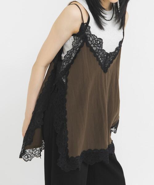 nodress レースキャミソール ànuke online store（アンヌーク） / Satin Lace CamisoleSatin Lace