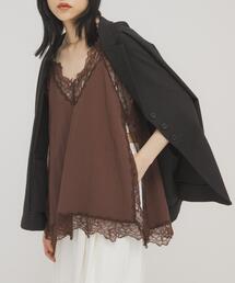 KBF | ヴィンテージライクレースキャミソール(キャミソール)