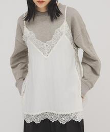 KBF | ヴィンテージライクレースキャミソール(キャミソール)