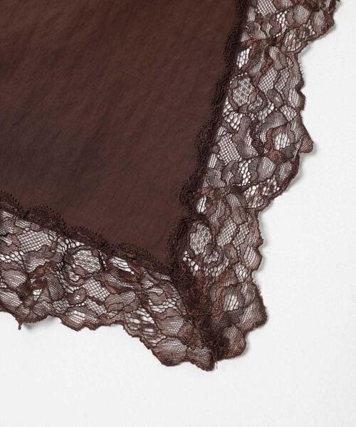 KBF（ケイビーエフ）の「ヴィンテージライクレースキャミソール（キャミソール・レディース・ブラウン/アイボリー/ベージュ・ONE）」の20枚目の写真