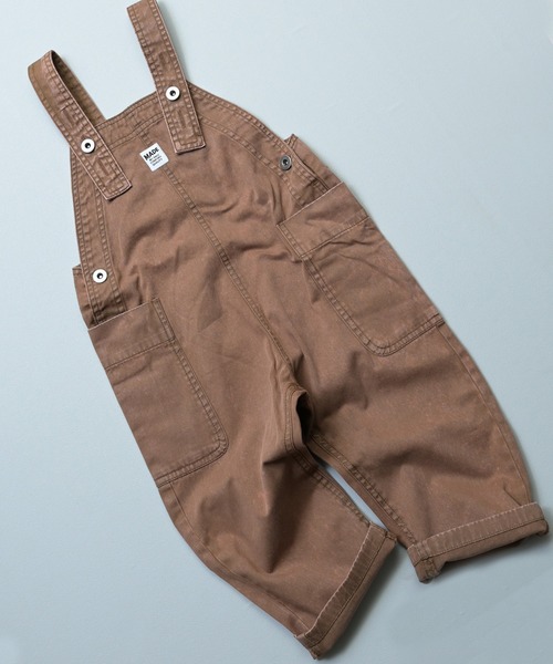 MARKEY'S（マーキーズ）の「ツイルオーバーオール（サロペット/オーバーオール・キッズ・ラベンダー/ミント/ブラウン・100/95/90/80/110/150/140/130/120）」の10枚目の写真