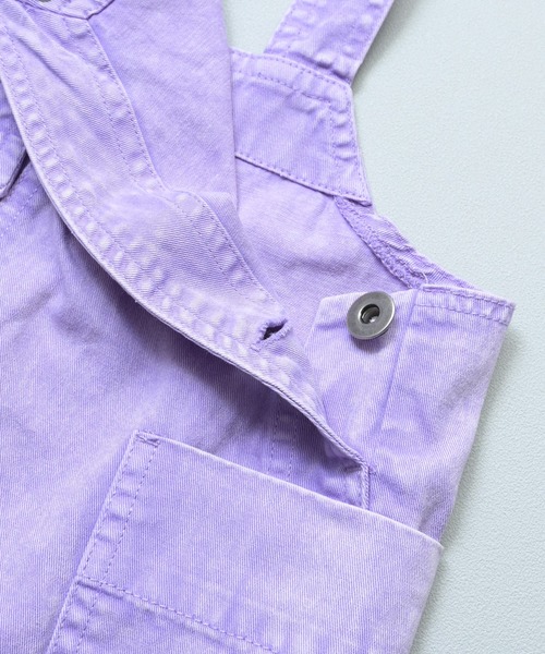 MARKEY'S（マーキーズ）の「ツイルオーバーオール（サロペット/オーバーオール・キッズ・ラベンダー/ミント/ブラウン・100/95/90/80/110/150/140/130/120）」の18枚目の写真