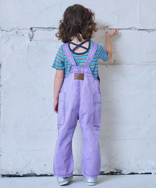 MARKEY'S（マーキーズ）の「ツイルオーバーオール（サロペット/オーバーオール・キッズ・ラベンダー/ミント/ブラウン・100/95/90/80/110/150/140/130/120）」の9枚目の写真