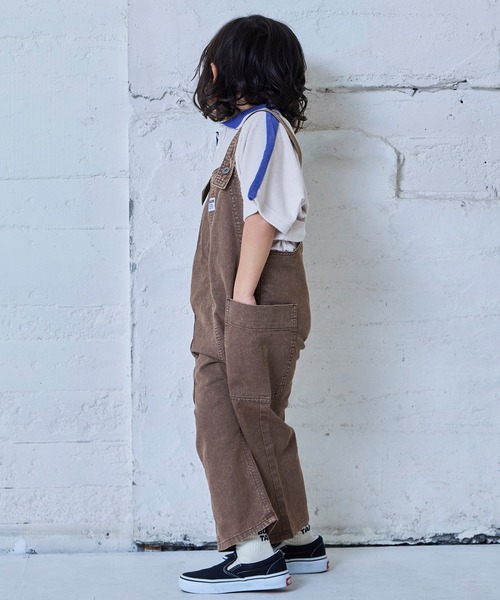 MARKEY'S（マーキーズ）の「ツイルオーバーオール（サロペット/オーバーオール・キッズ・ラベンダー/ミント/ブラウン・100/95/90/80/110/150/140/130/120）」の12枚目の写真