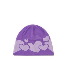 ISTKUNST（イストクンスト）の「LOVE BEANIE_PURPLE(IK2DSMAB23A)（ニットキャップ/ビーニー）」