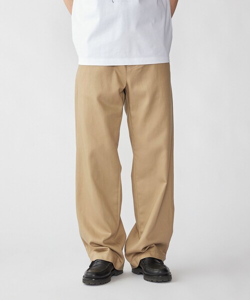 City Ambient Products（シティアンビエントプロダクツ）の「City Ambient Products: ストレート バギー チノ パンツ（チノパンツ・メンズ・ネイビー/ベージュ・LARGE/MEDIUM/SMALL）」の2枚目の写真