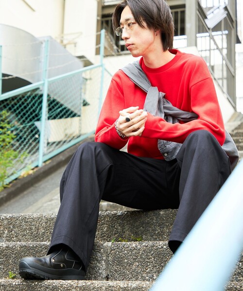 City Ambient Products（シティアンビエントプロダクツ）の「City Ambient Products: ストレート バギー チノ パンツ（チノパンツ・メンズ・ネイビー/ベージュ・LARGE/MEDIUM/SMALL）」の21枚目の写真