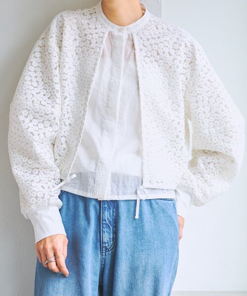 BEARDSLEY(ビアズリー)の「《HiROMITHiSTLE》マーガレットブラウス(シャツ/ブラウス・レディース・ホワイト/ブラック・FREE)」の4枚目の写真