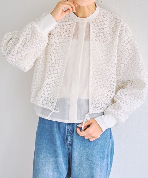 BEARDSLEY(ビアズリー)の「《HiROMITHiSTLE》マーガレットブラウス(シャツ/ブラウス・レディース・ホワイト/ブラック・FREE)」の5枚目の写真