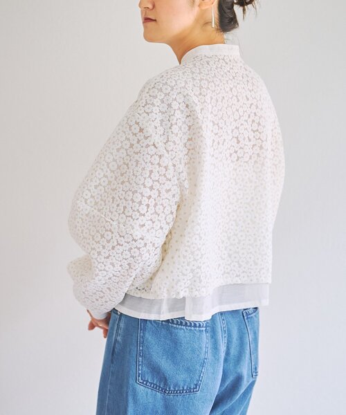 BEARDSLEY(ビアズリー)の「《HiROMITHiSTLE》マーガレットブラウス(シャツ/ブラウス・レディース・ホワイト/ブラック・FREE)」の6枚目の写真