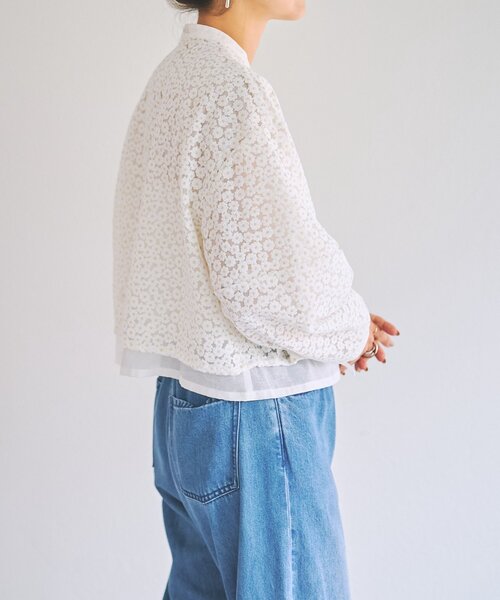 BEARDSLEY(ビアズリー)の「《HiROMITHiSTLE》マーガレットブラウス(シャツ/ブラウス・レディース・ホワイト/ブラック・FREE)」の7枚目の写真