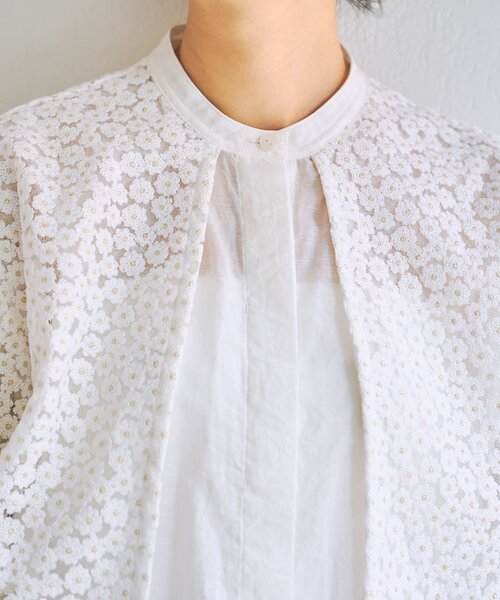 BEARDSLEY(ビアズリー)の「《HiROMITHiSTLE》マーガレットブラウス(シャツ/ブラウス・レディース・ホワイト/ブラック・FREE)」の8枚目の写真