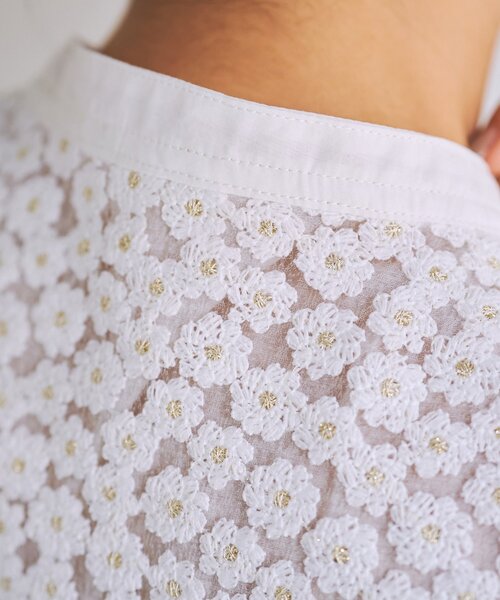 BEARDSLEY(ビアズリー)の「《HiROMITHiSTLE》マーガレットブラウス(シャツ/ブラウス・レディース・ホワイト/ブラック・FREE)」の9枚目の写真