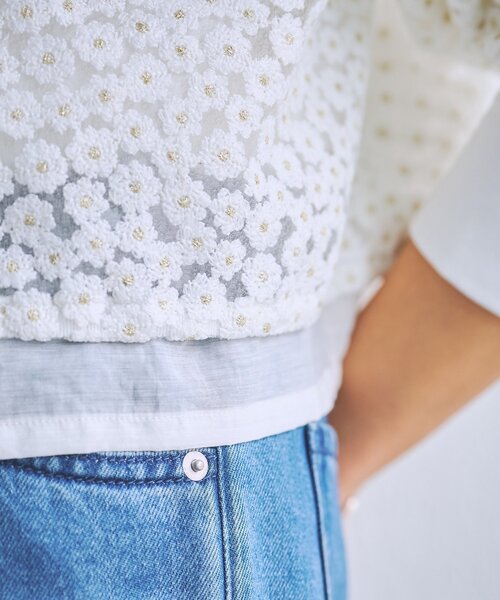 BEARDSLEY(ビアズリー)の「《HiROMITHiSTLE》マーガレットブラウス(シャツ/ブラウス・レディース・ホワイト/ブラック・FREE)」の13枚目の写真