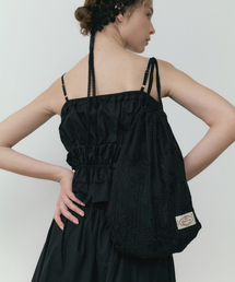 LUCIR ZU（ルシールズ）の「Wildflower Lace String Backpack (black)（バックパック/リュック）」